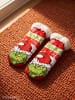 The Grinch The Grinch Hüttensocken Haussocken Kuschelsocken Socken in weiß/rot