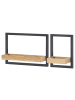 home24 Wandregal Marcoola (2er-Set) in Eiche