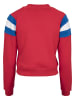 Urban Classics Sweater in firered/brightblue/white