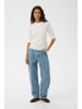 Soaked in Luxury Langarm-Shirt SLSpina Gerade Passform in Broken White