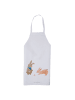 Mr. & Mrs. Panda Küchenschürze Hasen Muschel ohne Spruch in Weiß