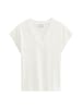 Marc O'Polo V-Neck-T-Shirt relaxed in White Cotton