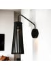 Licht-Erlebnisse Wandlampe (B)12 x (H)39 cm in SchwarzSchwarz