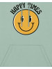 wat? Apparel Sweatshirt Happy times smiley emoji in Aloe