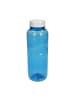 elasto Trinkflasche Carve "Refresh" in transparent-blau/weiß - 700 ml