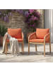 home24 Gartenstuhl Evoa 2er-Set in Terracotta