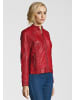 7eleven Bikerjacke Lederjacke "ROSALIE" in ROT