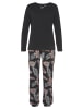 VIVANCE DREAMS Pyjama in schwarz gemustert