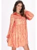 faina Women Dress in Pink Metallic