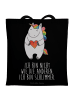 Mr. & Mrs. Panda Shopping Bag Einhorn Herz mit Spruch in Schwarz