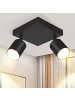 ZMH Deckenleuchte in schwarz 2-flammige GU10 Modern schwenkbar Deckenspot