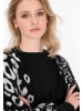 myMo ROCKS Women Cardigan in black offwhite