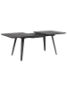 Beliani Esszimmertisch IRVINGTON in Schwarz - (W) 90 x (H) 75 x (L) 160 cm