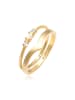 Elli Ring 925 Sterling Silber Ring Set in Gold