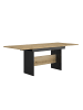 CALICOSY Tisch ESTEBAN in Helles - (W) 205  x (H) 77  x (L) 90  cm