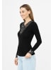 TOOCHE Langarmshirt "Noir Enchant" in Schwarz
