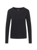 Mustang Longsleeve 1er Pack in Schwarz