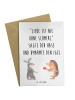 Mr. & Mrs. Panda Glückwunschkarte Hase Igel mit Spruch in Weiß
