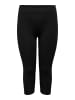 ONLY Carmakoma Kurze 3/4 Leggings Stretch Hose Übergrößen CARTIME in Schwarz