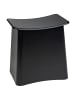Wenko Wäschesammler mit Sitzfläche WING, 2in1 in Schwarz, (B) 45 x (H) 48 x (L) 33 cm