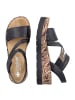 rieker Keilsandalette  in Schwarz