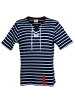 Wind Sportswear Damen Kurzarm Polo, in navy-weiß