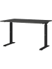 KADIMA DESIGN Schreibtisch verstellbar 68-91cm Höhe Ergonomisch C-Fuß Büro in Graphit
