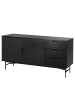 home24 Sideboard KNIVS 2 Türen in Eiche Schwarz