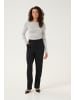 Kaffe T-shirt KAhanne Slim fit in Grey/Silver Lurex/Chalk Stripe