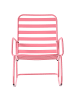 Beliani Schaukelstuhl TURI in Rosa - (W) 66 x (H) 92 x (L) 96 cm