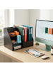 relaxdays Schreibtisch Organizer in Schwarz - (B)33,5 x (H)28 x (T)26,5 cm