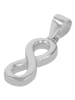 Adeliás Damen Anhänger – Unendlichkeitszeichen Anhänger aus 925 Silber in silber