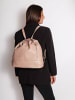 Chiara Ferretti Convertierbare Schultertasche zum Rucksack in ROSA ANTICO