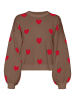 Vero Moda Strickpullover in Chocolate Chip