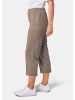 GOLDNER Trageangenehme 7/8-Rippenhose in taupe