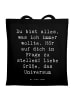 Mr. & Mrs. Panda Schultertasche Spruch Hoffnung und Selbstliebe ... in Schwarz