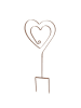 AltoBelli Gartenstecker AMORE Gartenstab HERZ Metall Rost Patina 80 cm