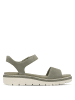 Tamaris Plateau Sandaletten in Oliv