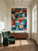 KADIMA DESIGN DAHLIA Designerteppich Patchwork-Geometrie geometrisch 140x200 Multi in Multi
