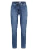 Cecil Mid Waist Slim Leg Jeans im Casual Fit in Blau