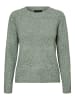 Vero Moda Strick Pullover Meliert Basic Langarm VMDOFFY in Grün-2