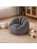 ABRIHOME Sitzsack in Grau Plüsch klein weich für Wohnzimmer Kinderzimmer