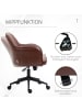Vinsetto Bürostuhl-58,5L x 62B x 91H cm-Braun