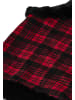 imala Damen Poncho in Rot Schwarz