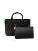 IZIA Women 2-In-1 Tote Bag Set in Black