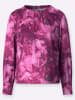 creation L Satin-Bluse in malve-dunkelrot-bedruckt