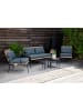 ebuy24 Gartenset Paola 5 Schwarz 50 x 50 cm