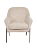 Beliani Sessel VEDDIGE in Beige/Schwarz - (W) 74 x (H) 85 x (L) 82 cm