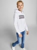 Jack & Jones Logo Hoodie Kapuzen Pullover Sweater JJECORP in Weiß