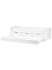 Beliani Tagesbett PETIVILLE in Weiß - (W) 99 x (H) 63 x (L) 206 cm